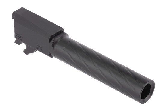 Shalo Tek P365XL 3.7" 9mm Spiral Fluted Barrel has a Black Nitrided barrel.